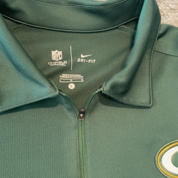 Packers Nike Dri-Fit Polo gold shirt size L - Picture 3 of 10